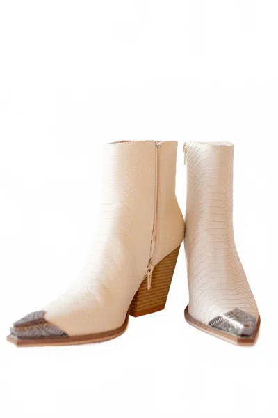 Oasis Society Women's Zion Western Boots In Beige In Neutral