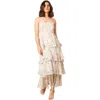 Oasis Tiered Spaghetti Strap Maxi Dress In White