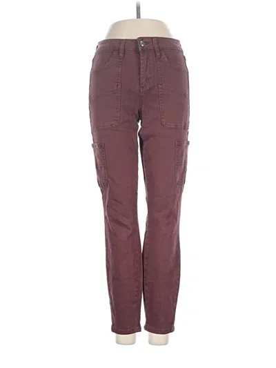 Pre-owned Oat Casual Pants In Burgundy