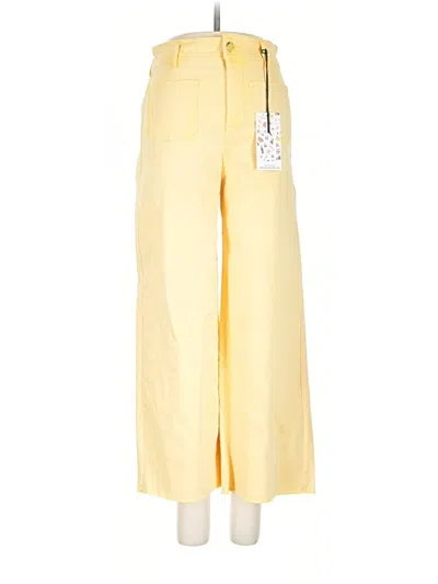 Pre-owned Oat Casual Pants In Yellow