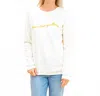 Oat Collective Forever Chasing Sunsets Sweatshirt In Vintage White In White