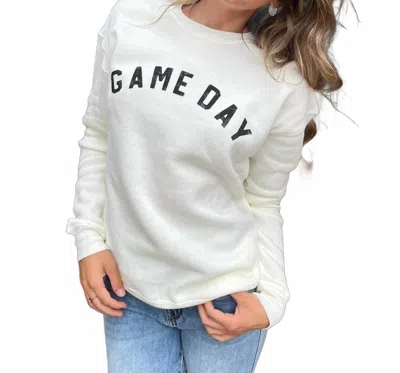 Oat Collective Game Day Graphic Sweatshirt In Vintage White In Neutral