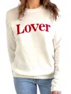Oat Collective Lover Long Sleeve Sweatshirt In Vintage White In White
