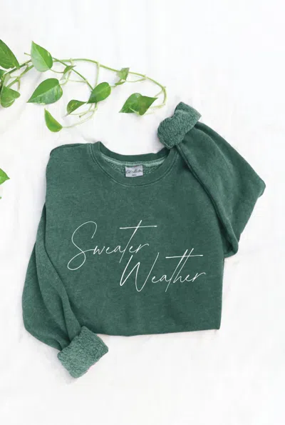 Oat Collective Mineral Graphic Sweatshirt In Dusty Forest In Multi