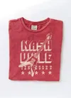 OAT COLLECTIVE NASHVILLE TENNEESEE MINERAL WASH GRAPHIC TEE IN CARDINAL