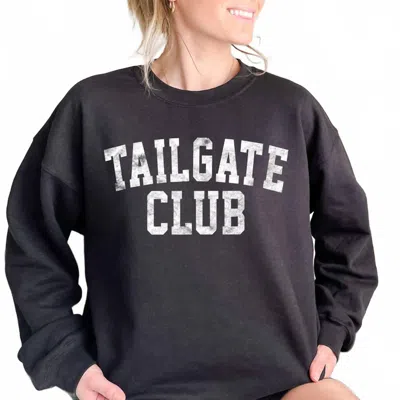 Oat Collective Tailgate Club Long Sleeve Sweatshirt In Black