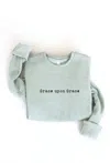 Oat Collective Unisex Grace Upon Grace Sweatshirt In Green
