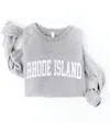 Oat Collective Unisex Rhode Island Sweatshirt In Athletic Heather In Gray