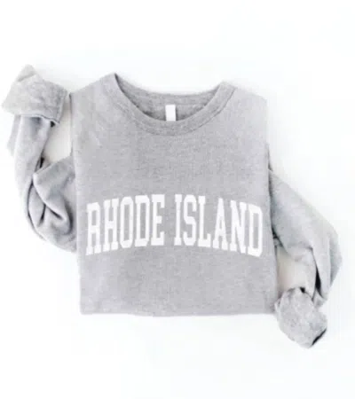 Oat Collective Unisex Rhode Island Sweatshirt In Athletic Heather In Gray