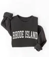Oat Collective Unisex Rhode Island Sweatshirt In Black In Gray