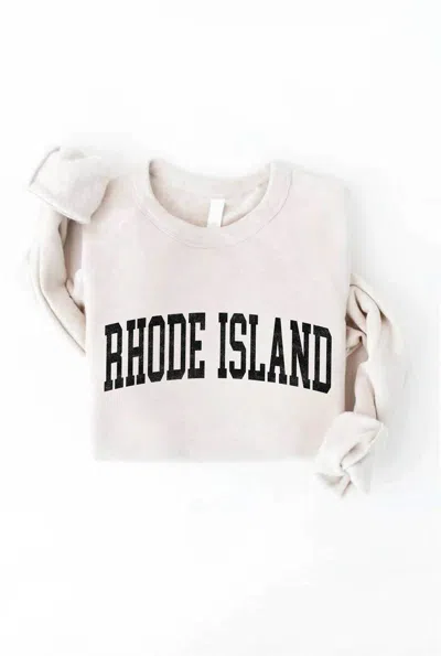 Oat Collective Unisex Rhode Island Sweatshirt In Heather Dust In Multi