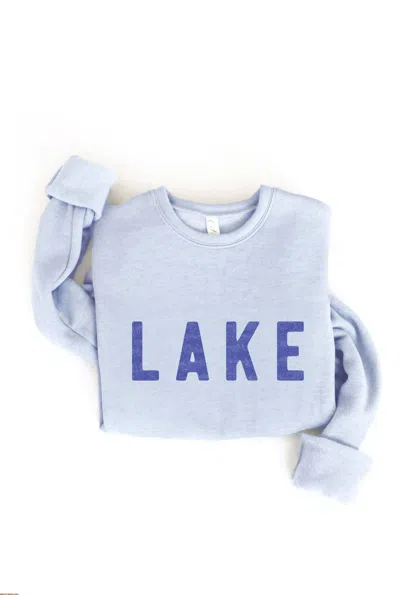 Oat Collective Women's Lake Graphic Sweatshirt In Light Blue