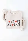 Oat Collective Women's Love One Another Sweatshirt In Heather Dust