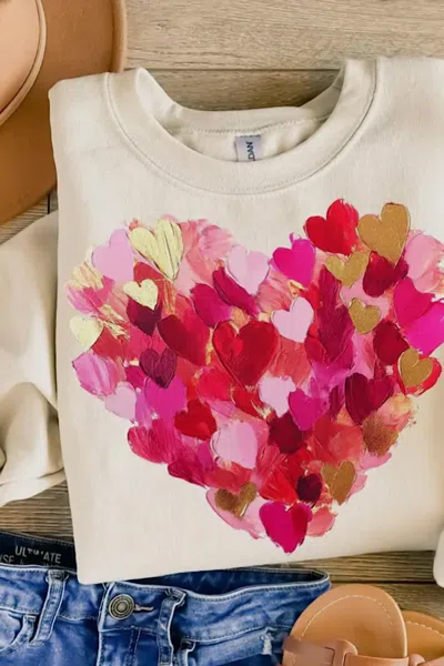 Oat Collective Women's Shades Of Love Sweatshirt In Beige