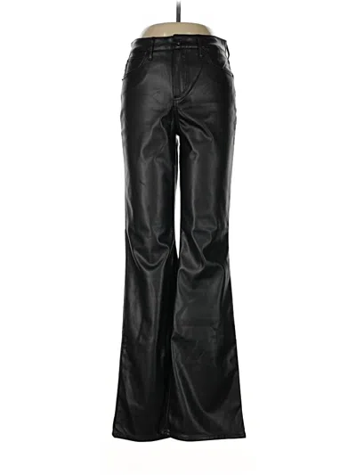 Pre-owned Oat Faux Leather Pants In Black