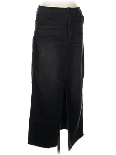 Pre-owned Oat Formal Skirt In Black