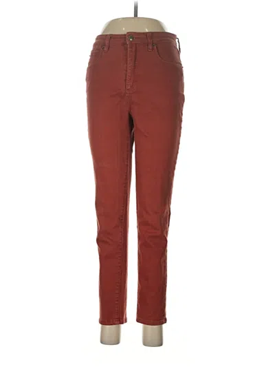 Pre-owned Oat Jeggings In Burgundy