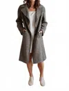 Oat New York Boucle Coat In Grey In Gray