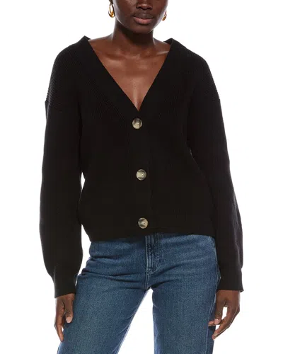 Oat New York Chunky Cardigan In Black