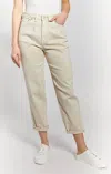 Oat New York High Rise Wide Leg Denim Jeans In French Butter In Multi