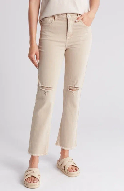 Oat New York High Waist Ankle Straight Leg Jeans In Nuvo Pastel
