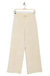 Oat New York Mid Rise Wide Leg Pants In Wood Ash