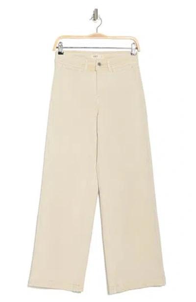 Oat New York Mid Rise Wide Leg Pants In Wood Ash