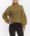 Oat New York Moss Mock Neck Sweater In Green In Green