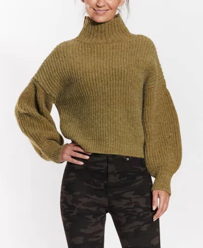 Oat New York Moss Mock Neck Sweater In Green