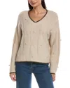 Oat New York Pom Sweater In Neutral