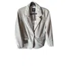 Oat New York Women Slim Boyfriend Blazer In Light Sage In Gray