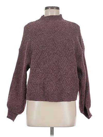 Pre-owned Oat Turtleneck Sweater In Burgundy