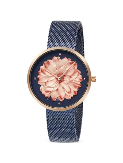 Obaku Blossom Mesh 35mm Watch In Pink