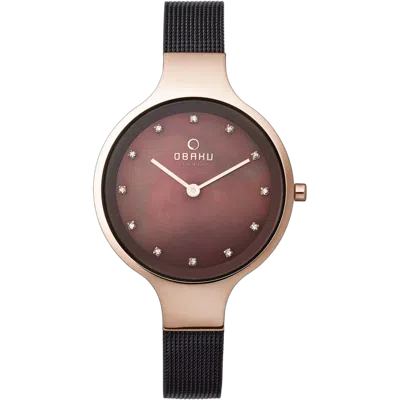 Obaku Diamond-index Watch In Gold