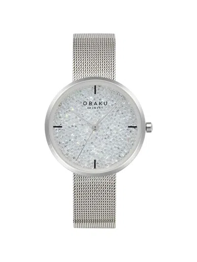 Obaku Women Glimmer Watch In Metallic