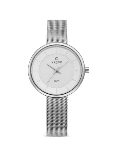 Obaku Lys Quartz White Dial Ladies Watch V206lrcwmc