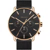 Obaku Men's Havn Black Dial Watch In Gold
