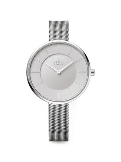 Obaku Mesh-strap 27mm Watch In Gray