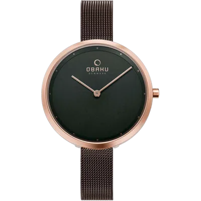 Obaku Minimalist Watch In Black