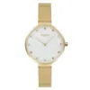 Obaku Women's Analog White Dial Watch In Gold
