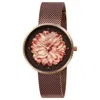 Obaku Women's Blossom Rose Gold Dial Watch In Brown