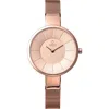 Obaku Women's Denmark Rose Gold Dial Watch In Multi