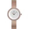 Obaku Women's Denmark White Dial Watch In Silver