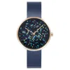 Obaku Women's Glimmer Dark Blue Dial Watch In Blue