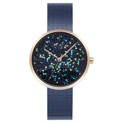 Obaku Glimmer Crystal-embellished 32mm Watch In Blue