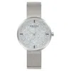 Obaku Women's Glimmer White Dial Watch In Metallic
