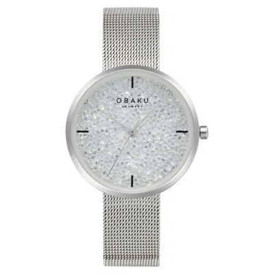 Obaku Glimmer 32mm Watch In Silver