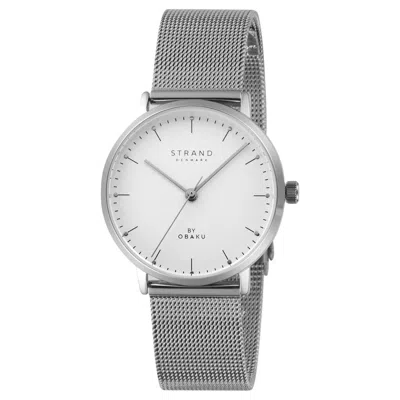 Obaku Women's Gonone White Dial Watch In Metallic