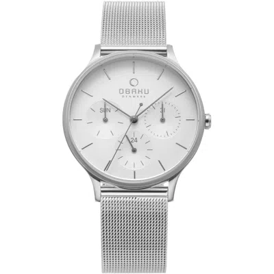 Obaku Women's Lind White Dial Watch In Silver