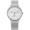 Obaku Lind Quartz White Dial Ladies Watch V212lmcimc In Silver